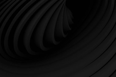 Tarz siyah katmanlı bükülmüş arka plan 3D görüntüleme