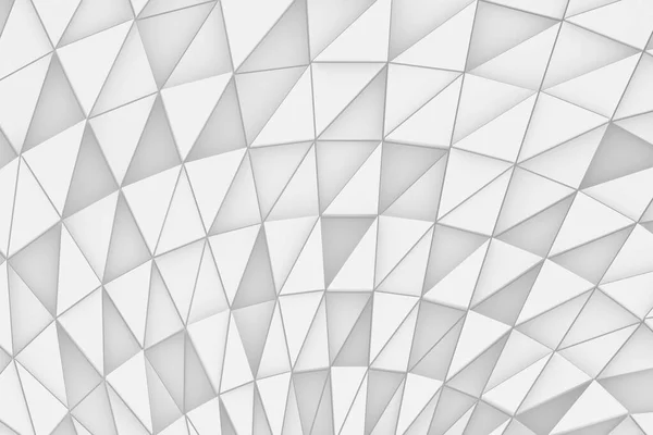 Λευκό Καμπύλο Γεωμετρικό Μωσαϊκό Αφηρημένο Φόντο Αφηρημένα Τρίγωνα Καθιστούν Εικόνα — Φωτογραφία Αρχείου