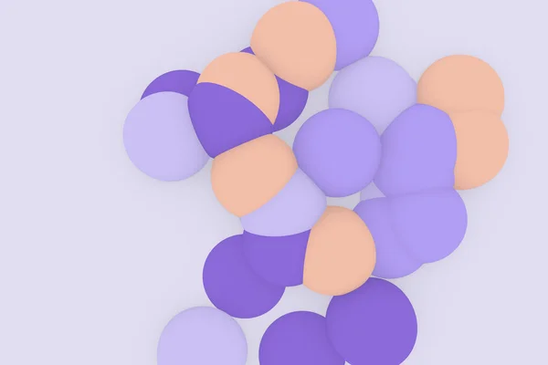 Який Фон Фрикадельок Абстрактна Молекула Ілюстрація — стокове фото