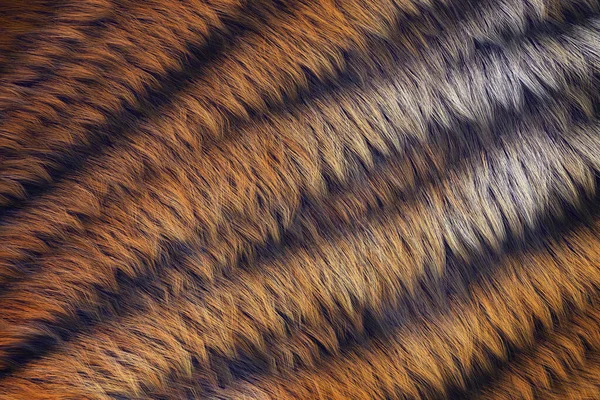 Tiger Wool Animal Skin Texture Jungle Safari Nature Background — Stock Photo, Image