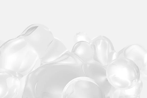 Πλωτή Υγρό Σταγόνες Εικόνα Abstract Soap Bubbles Fluid Drops Metaball — Φωτογραφία Αρχείου