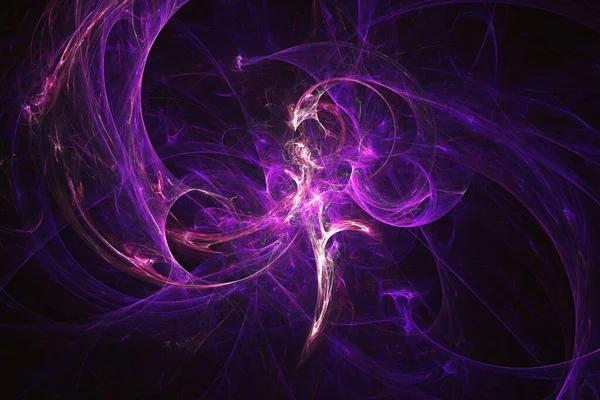 Superficie Luces Ahumadas Degradado Púrpura Futurista Abstracto Flujo Luces Forma — Foto de Stock