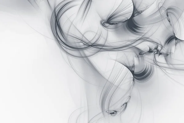 Abstract Smoky Wave White Background Futuristic Light Effect Wallpaper Surface — Stock Photo, Image