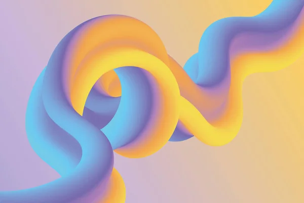 液体勾配形状の背景を公開します ピンク 黄色の抽象的な流体図 — ストックベクタ