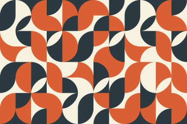 Antika, modaya uygun geometrik desen, funk tarzında. Soyut retro rastgele coğrafi şekiller kompozisyon arkaplanı