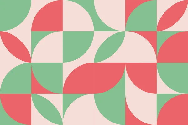 Minimalist Geometric Figures Tileable Background Illustration Creative Abstract Random Grid — Stock Vector