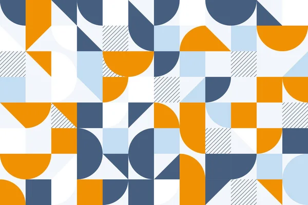 Diseño Patrones Geométricos Sin Costura Vectorial Abstracto Estilo Bauhaus — Vector de stock