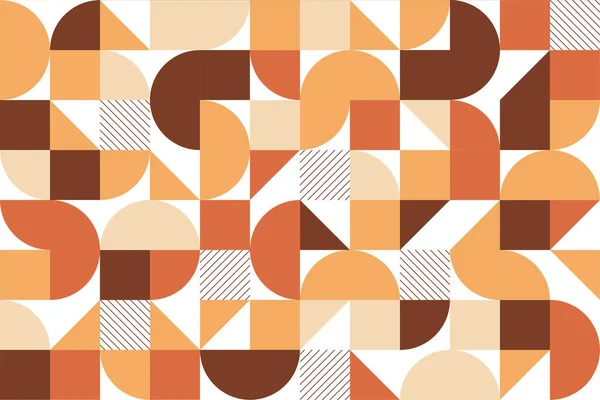 Abstract Geometric Mosaic Seamless Pattern Background Scandinavian Style — Stock Vector