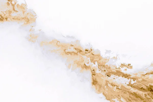 Darstellung Der Goldenen Marmorstruktur Auf Weißem Hintergrund — Stockfoto