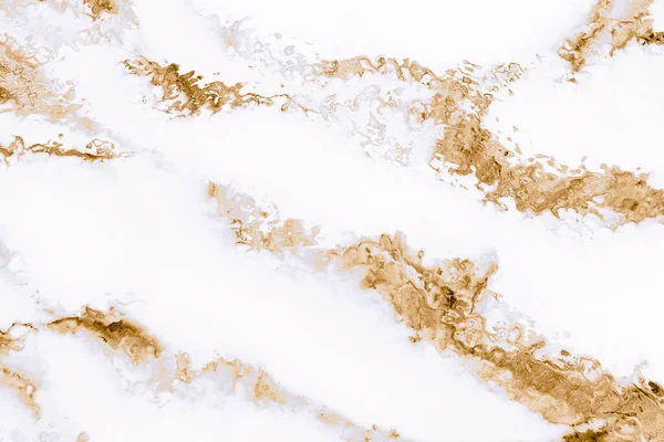 Goud Gespoten Marmer Witte Achtergrond Marmoreale Rendering — Stockfoto
