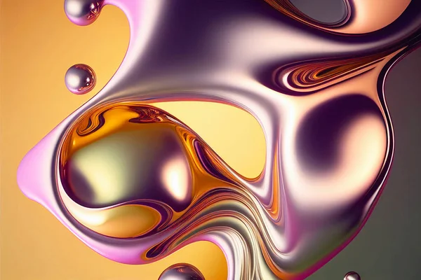 Trendy Wellenförmigen Bewegung Flüssigen Verlauf Form Hintergrunddesign Luxus Stil Mit — Stockfoto