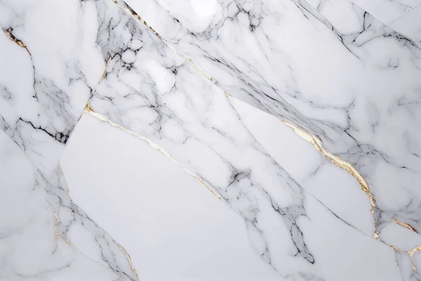 Luxury White Gold Marble Texture Background Creating Abstract Minimalist Look — Stock Photo, Image