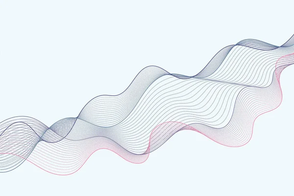 Particules Gradient Fluides Avec Fond Lignes Contour — Image vectorielle