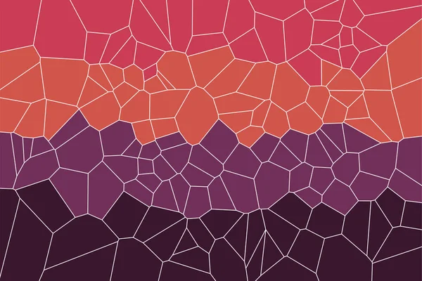 Рожевий Фіолетовий Плоский Геометричний Градієнт Вороної Діаграми Лінії Сітки Векторний — стоковий вектор