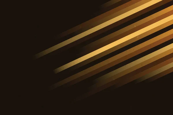Fondo Vector Retro Lineal Abstracto Líneas Diagonales Degradado Amarillo Negro — Vector de stock