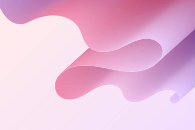 Değişik renklerde çarpık şekiller. Minimalist kıvrımlı tasarım. Geometrik grafik arkaplanı