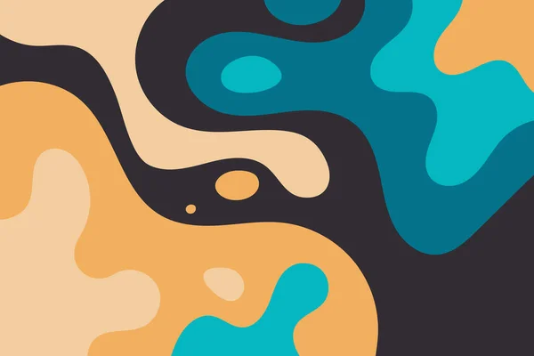 Mélange Coloré Noir Éclaboussures Texture Taches Fond Décoratif Coloré Abstrait — Image vectorielle