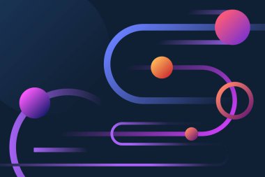  Jeo şekilli Geometrik gradyan dekoratif arkaplan tasarımı, basit çarpık çizgiler ve noktalar
