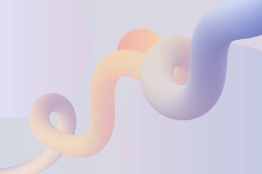 Parlak bir gradyanı olan canlı, çarpık bir şekle sahip bu soyut sanat eseri dinamik ve zarif bir dijital zemin görevi görüyor.