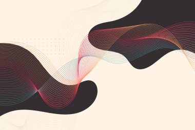 Bilim tarzında düz sıçrama ve ızgara dalga arkaplan görüntülemesi