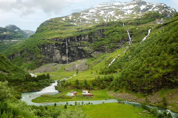 Schoonheid Van Noorse Natuur West Noorwegen Natuurlandschap Langs Route Van — Stockfoto