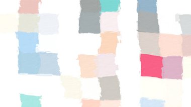 Kabataslak dokuya sahip renkli soyut mozaik. Renkli kare desenli arka plan. Yaratıcı duvar kağıdı ya da tasarım sanatı için resim. Metin için arkaplanda kopyalama alanı var.