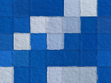 Kaba desenli renkli kareler. Arkaplan dokusu duvarı ve metin için kopyalama alanı var. Yaratıcı duvar kağıdı veya tasarım sanatı için resim.