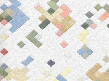 Kabataslak desenli geometrik renkli desen. Arkaplan dokusu duvarı ve metin için kopyalama alanı var. Yaratıcı duvar kağıdı veya tasarım sanatı için resim.