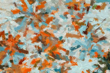 Renkli soyut desen. Fırça darbesi grafiği soyut. Sanat güzel renk sıçramaları. Arkaplan dokusu duvarı ve metin için kopyalama alanı.