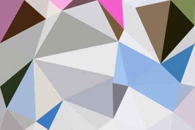 Kabataslak desenli renkli üçgenler. Arkaplan dokusu duvarı ve metin için kopyalama alanı var. Yaratıcı duvar kağıdı veya tasarım sanatı için resim.