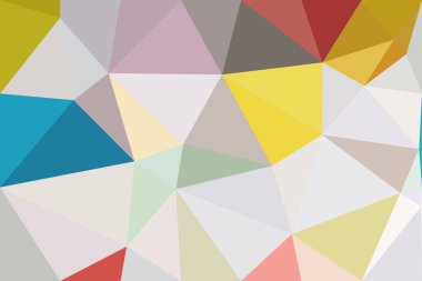 Kabataslak desenli renkli üçgenler. Arkaplan dokusu duvarı ve metin için kopyalama alanı var. Yaratıcı duvar kağıdı veya tasarım sanatı için resim.