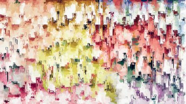 Kabataslak dokuya sahip renkli soyut mozaik. Renkli kare desenli arka plan. Yaratıcı duvar kağıdı ya da tasarım sanatı için resim. Metin için arkaplanda kopyalama alanı var.