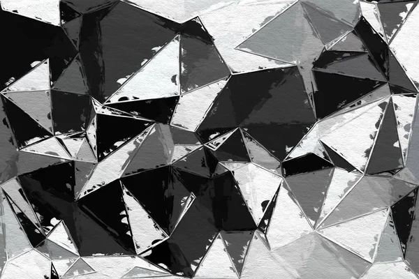 Monokróm Háromszög Minta Durva Textúra Háttér Backdrop Textúra Fal Másolás — Stock Fotó