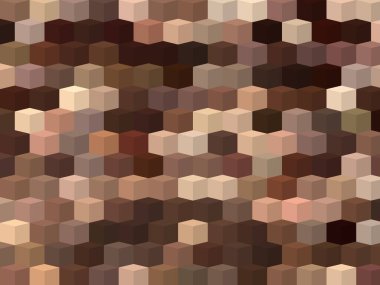 Kabataslak dokuya sahip renkli soyut mozaik. Renkli kare desenli arka plan. Yaratıcı duvar kağıdı ya da tasarım sanatı için resim. Metin için arkaplanda kopyalama alanı var.