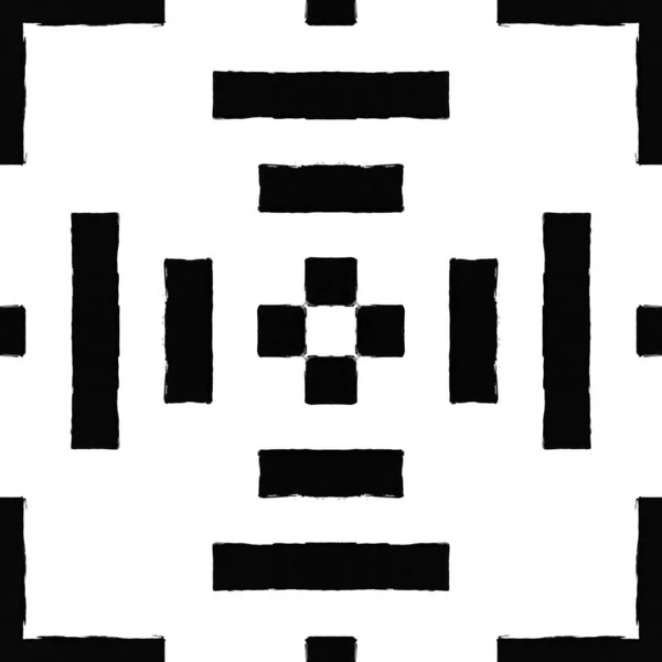 Чорно Білий Геометричний Візерунок Грубим Фактурним Фоном Стіна Текстури Тла — стокове фото