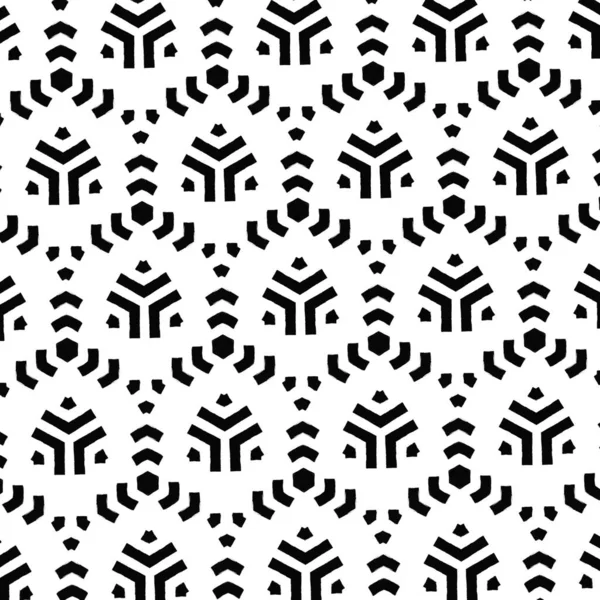 Modèle Géométrique Noir Blanc Avec Fond Texture Rugueuse Mur Texture — Photo