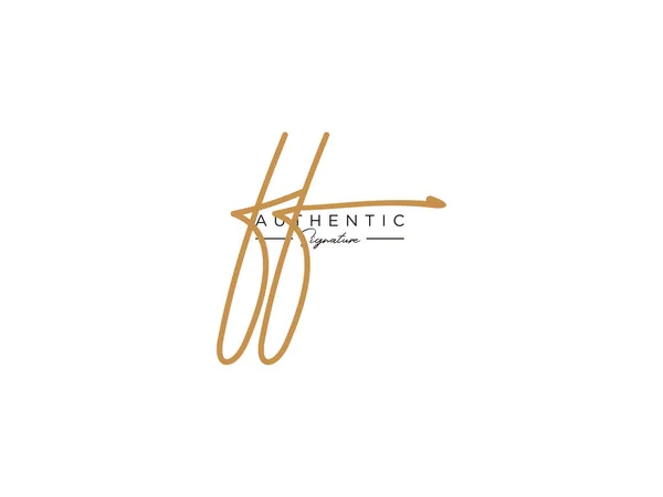 Lettre Signature Modèle Logo Vectoriel — Image vectorielle