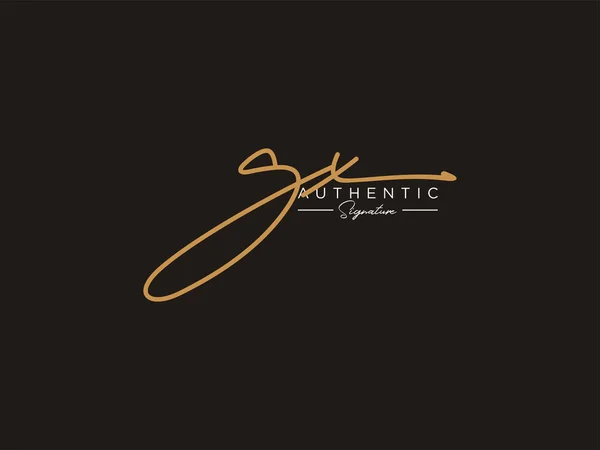 レター Signature Logo Templateベクトル — ストックベクタ