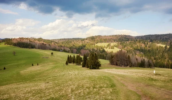 Panoramic View Pienin Mountains Landscape Poland — Stock Photo, Image
