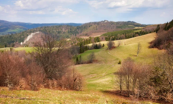 View Pienin Mountains Landscape Poland — Stock Photo, Image