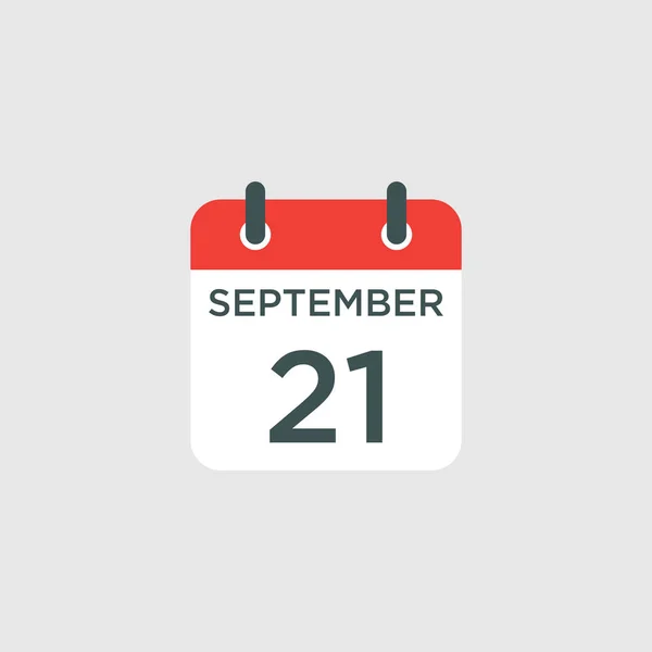 Calendar September Icon Illustration Isolated Vector Sign Symbol — Stock Vector