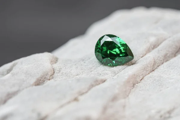 Naturlig Grön Mineral Ädelsten Sten — Stockfoto