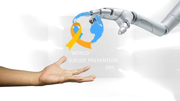 Światowy Dzień Zapobiegania Samobójstwom Obchodzony Każdego Roku Września Całym Świecie — Zdjęcie stockowe