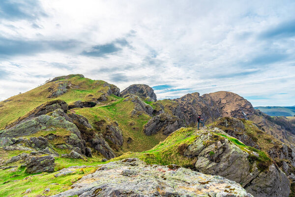 Top of the Mountain of Aiako Harria or Penas de Aya in the municipality of Oiatzun, Basque Country
