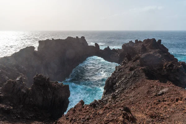 Ostrov Hierro Kanárské Ostrovy Arco Tosca Neuvěřitelná Přírodní Památka Oblouku — Stock fotografie