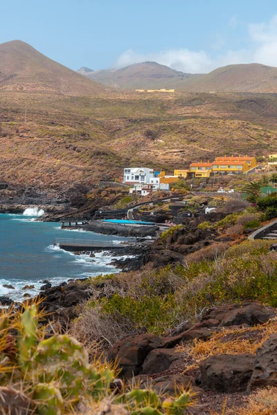 Krásné Pobřeží Vesnice Caleta Moře Hierro Kanárské Ostrovy Letní Ráno — Stock fotografie