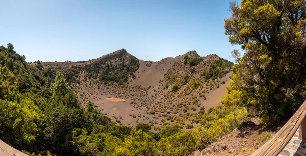 Panoramica Del Vulcano Fireba Dal Parco Llania Hierro Isole Canarie — Foto Stock