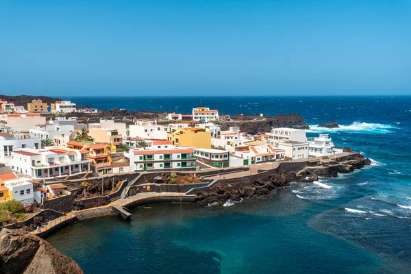 Vista Aérea Maravilloso Pueblo Tamaduste Isla Hierro Islas Canarias España — Foto de Stock
