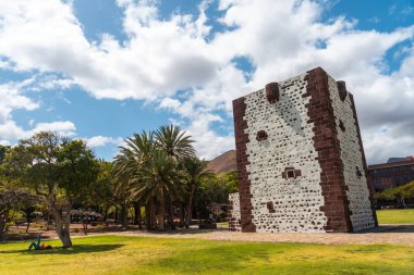 Torre del Conde, San Sebastian de la Gomera, Kanarya Adaları 'ndaki bir parkta.