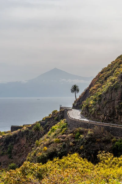 Estrada Aldeia Agulo Norte Gomera Verão Ilhas Canárias — Fotografia de Stock